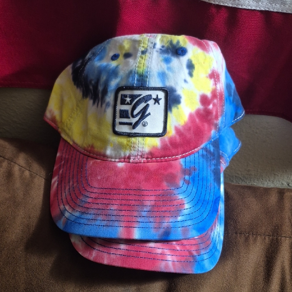 The Game Tie-Dye Kids Hat - Red, Yellow, Blue